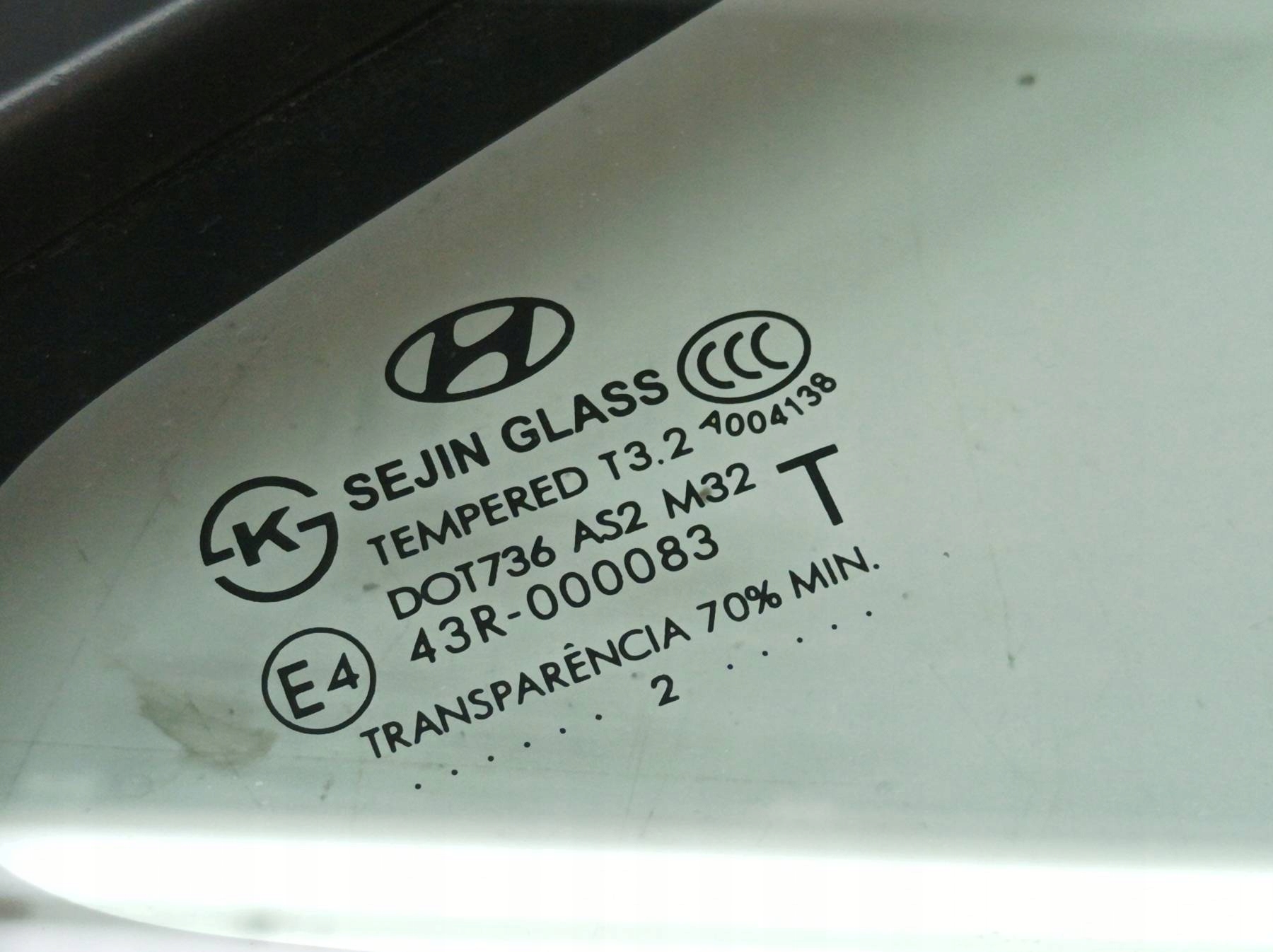 window bodywork right rear part 12 R Hyundai ix35 and (2009- )
