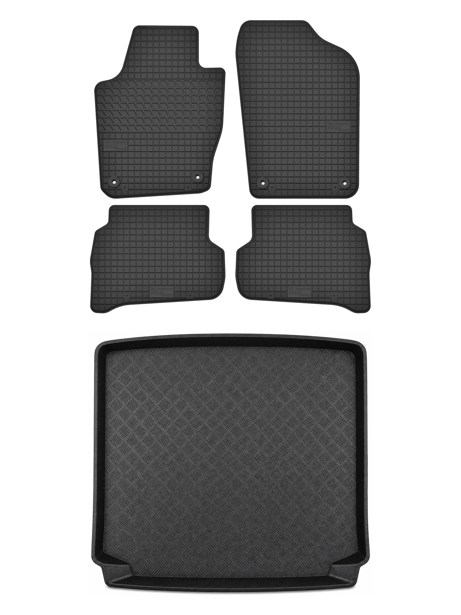 Gumové rohože SolidTread rohož batožinového priestoru pre: Seat Ibiza IV 6J 2010-2017