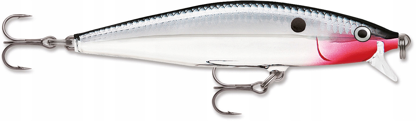 Wobler Rapala Flat Rap FLR10 10cm 12g Ch Chrome szczupak sandacz boleń