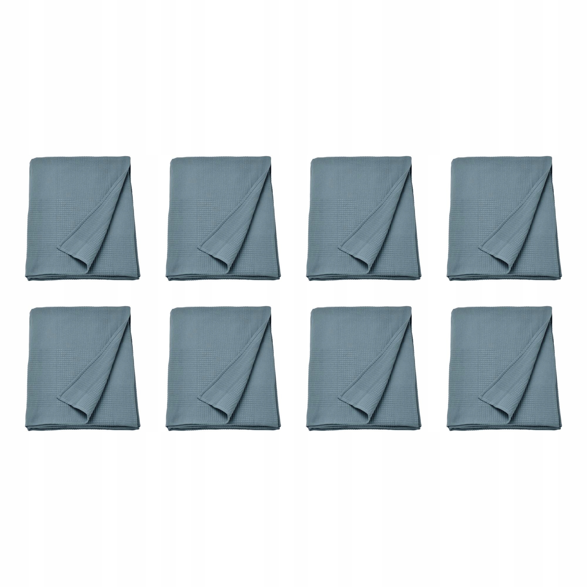 8 ks Přehoz Indira Tmavě šedomodrý 230x250 cm Bavlna