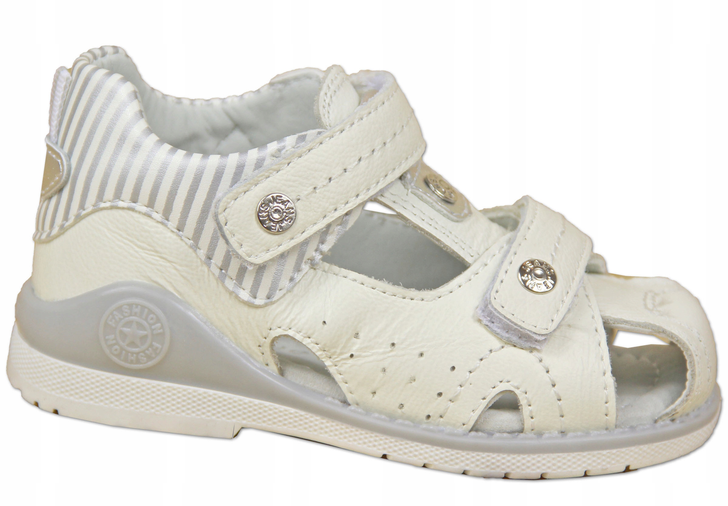 

Sandałki Clibee r.21/13,2cm 100% skóra nat. Ecru