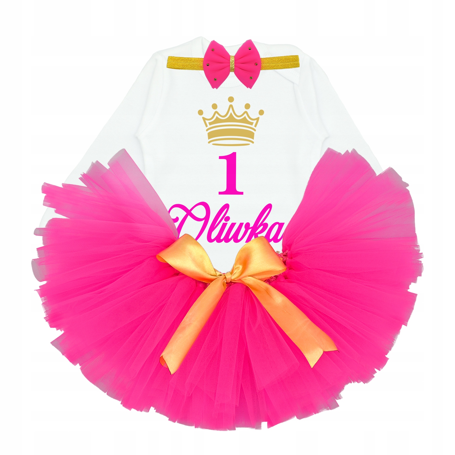 

komplet na roczek dla dziewczynki sukienka body 92