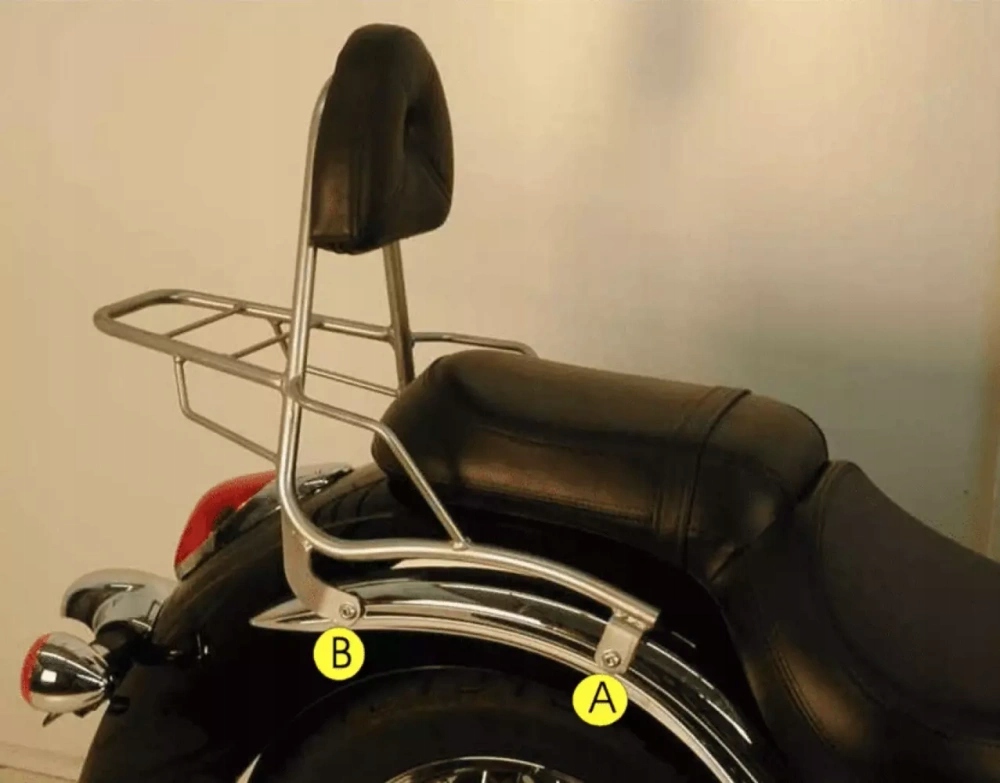 Sissybar s batožinovým priestorom pre Kawasaki Vn 900 Classic/900 Custom/Vulcan