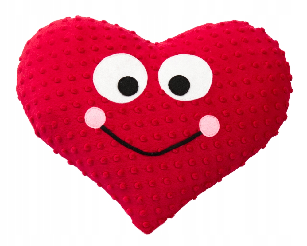 SERCE Poduszka Prezent na Walentynki 45x35 minky