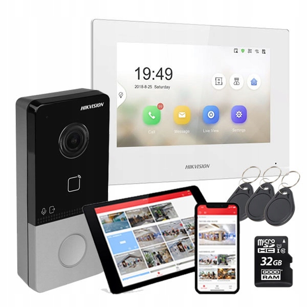 

Wideodomofon Hikvision Zestaw Ip Kamera Full Hd