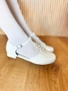 Buty komunijne dziewczęce Wojtyłko r.33 skórzana wkładka białe