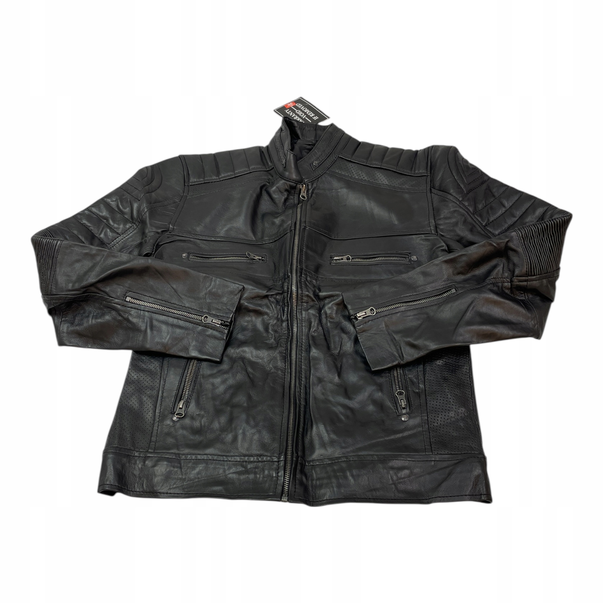 Dámská černá kožená bunda Real Leather Xs