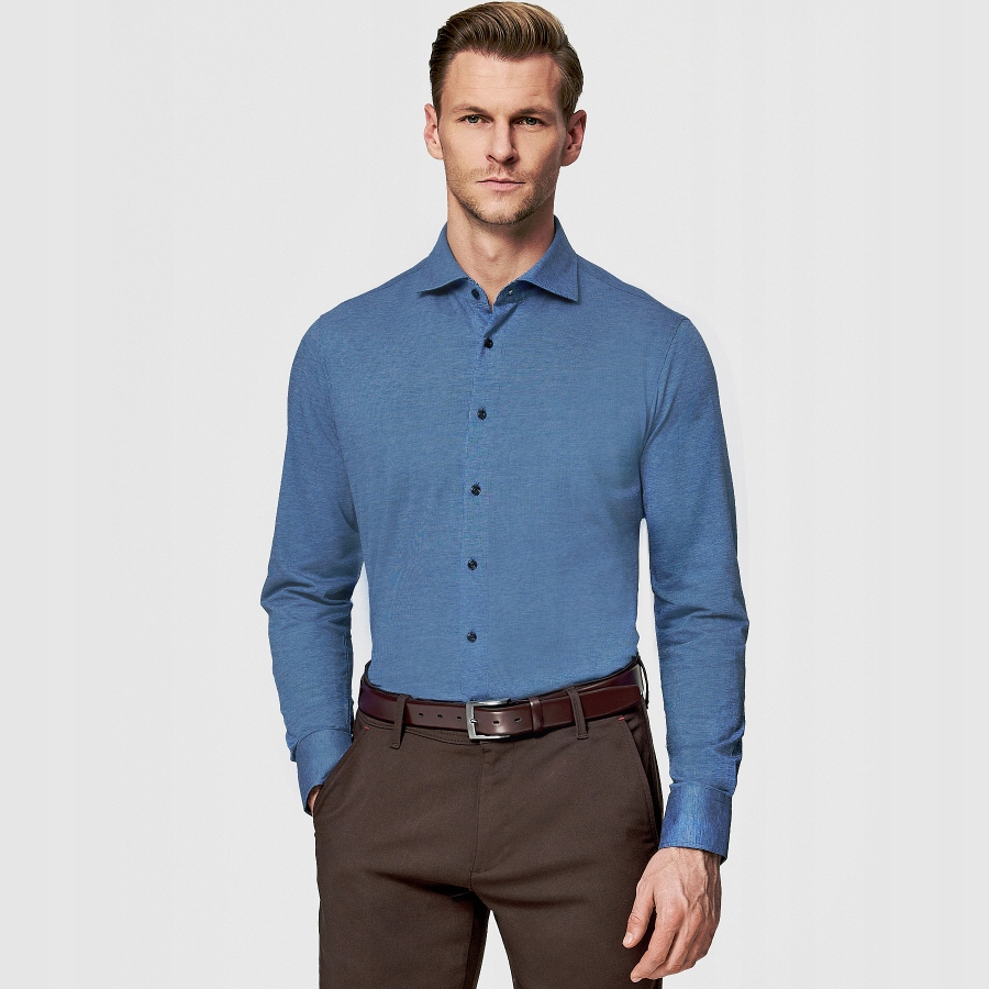 Ležérní modrá pánská košile ze 100% bavlna Pako Lorente vel L