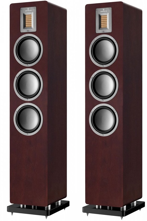 KOLUMNY PODŁOGOWE AUDIOVECTOR QR5 CIEMNY ORZECH