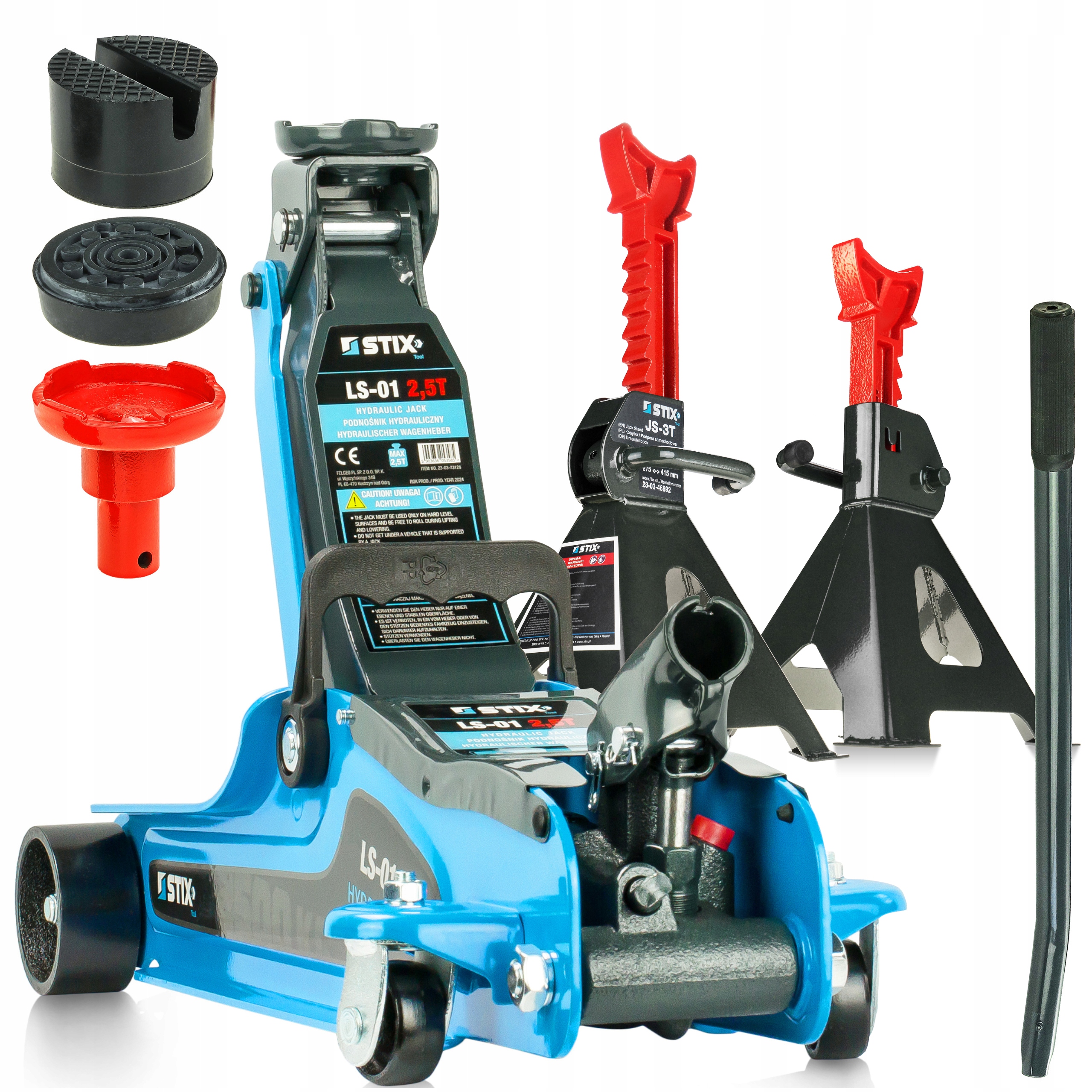 PODNOŚNIK SAMOCHODOWY ŻABA LEWAREK 2,5T KOBYŁKI PODPORY STOJAKI KOZIOŁKI 3T