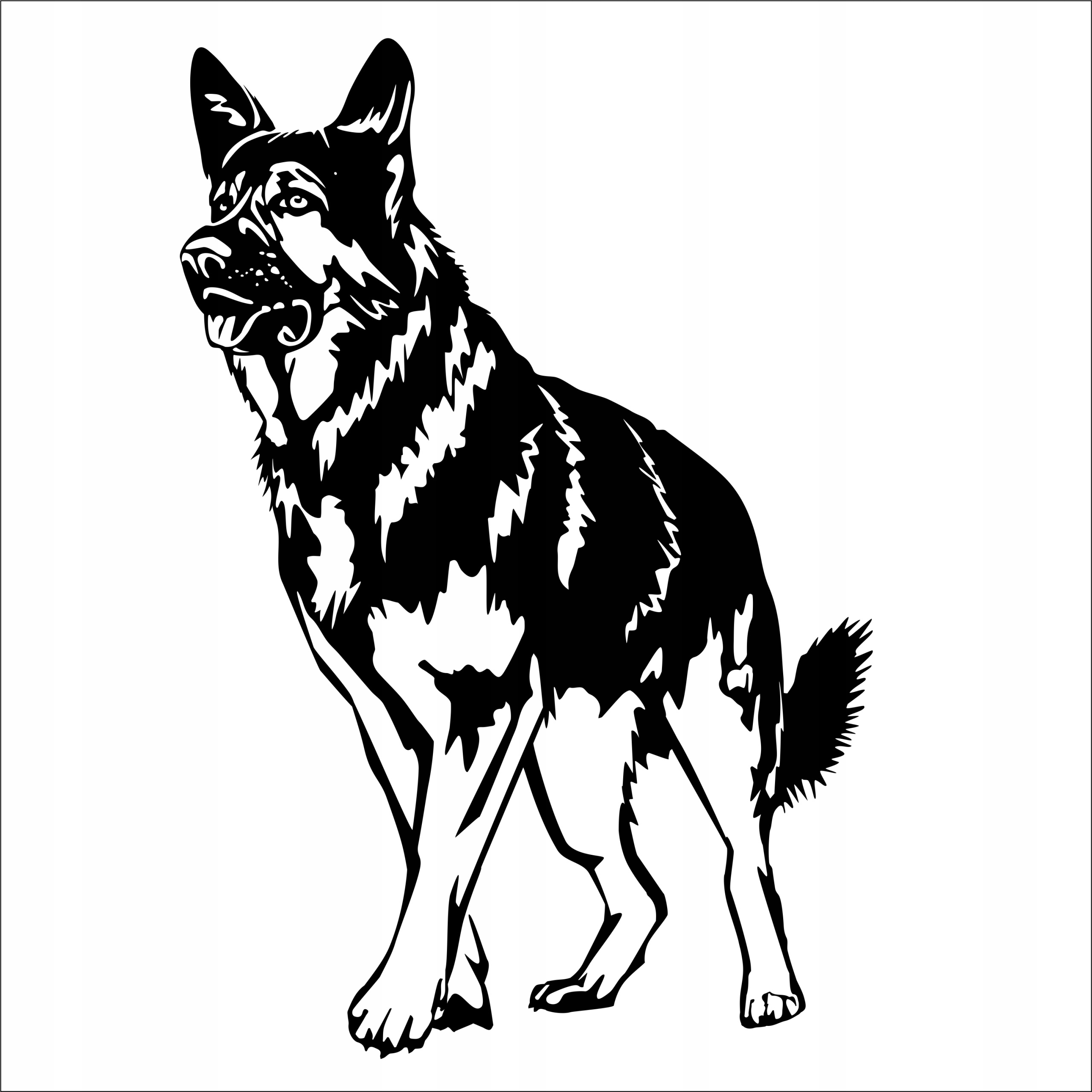 Malířská šablona, šablona pro malování, opakovaně použitelný šablona /ovčák/