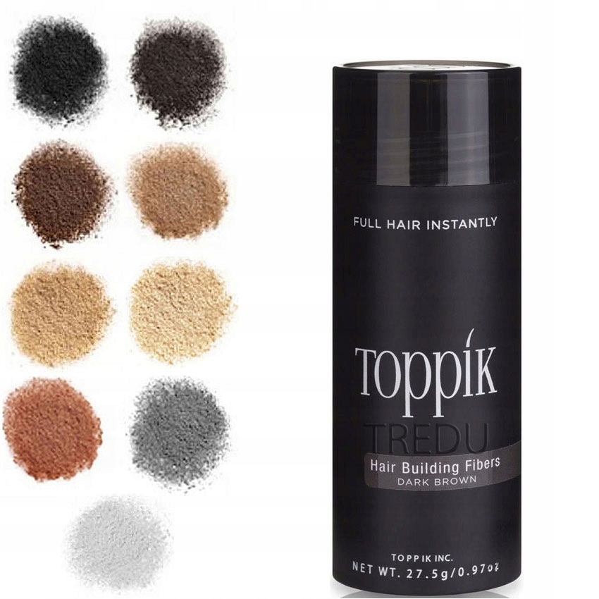 Toppik 27.5 g – Kosmetika pro maskování vzácných vlasů alopecie – Distributor Pl