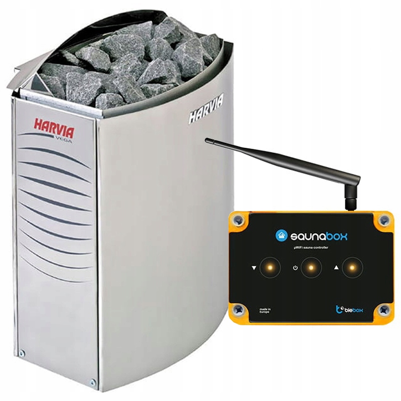 Sada do sauny pec Harvia BC90E 9 kW a ovládač BleBox SaunaBox Pro