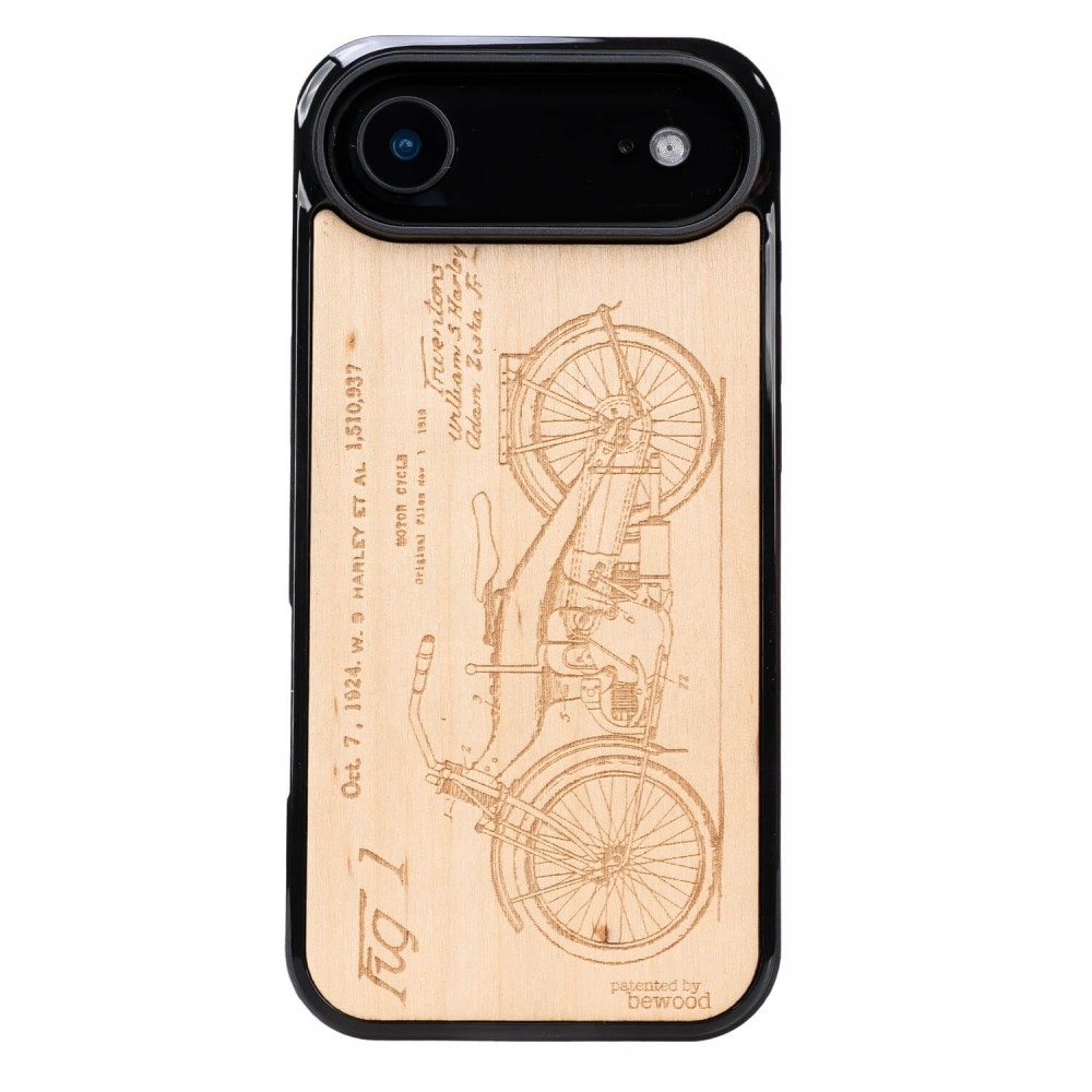 Dřevěné Pouzdro Bewood pro iPhone 17 Air Harley Patent Aniegre