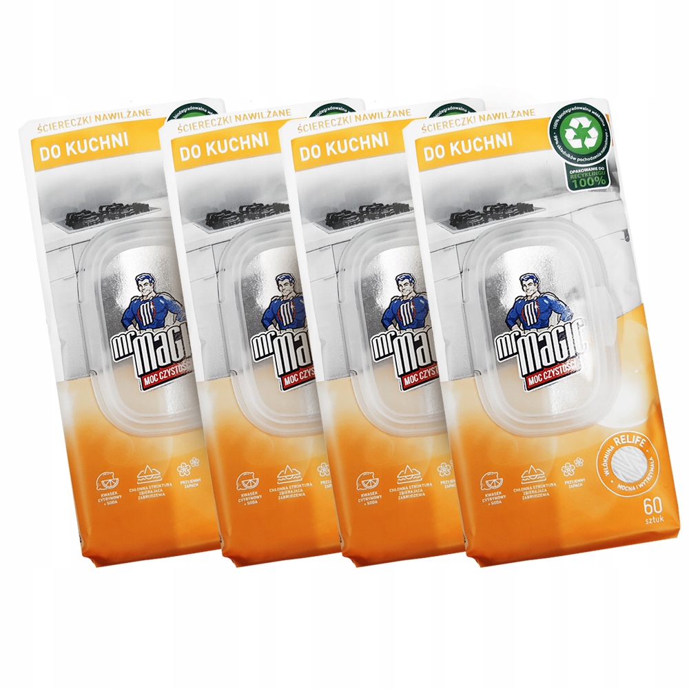 

Ściereczki Nawilżane Do Kuchni Mr Magic 240SZT