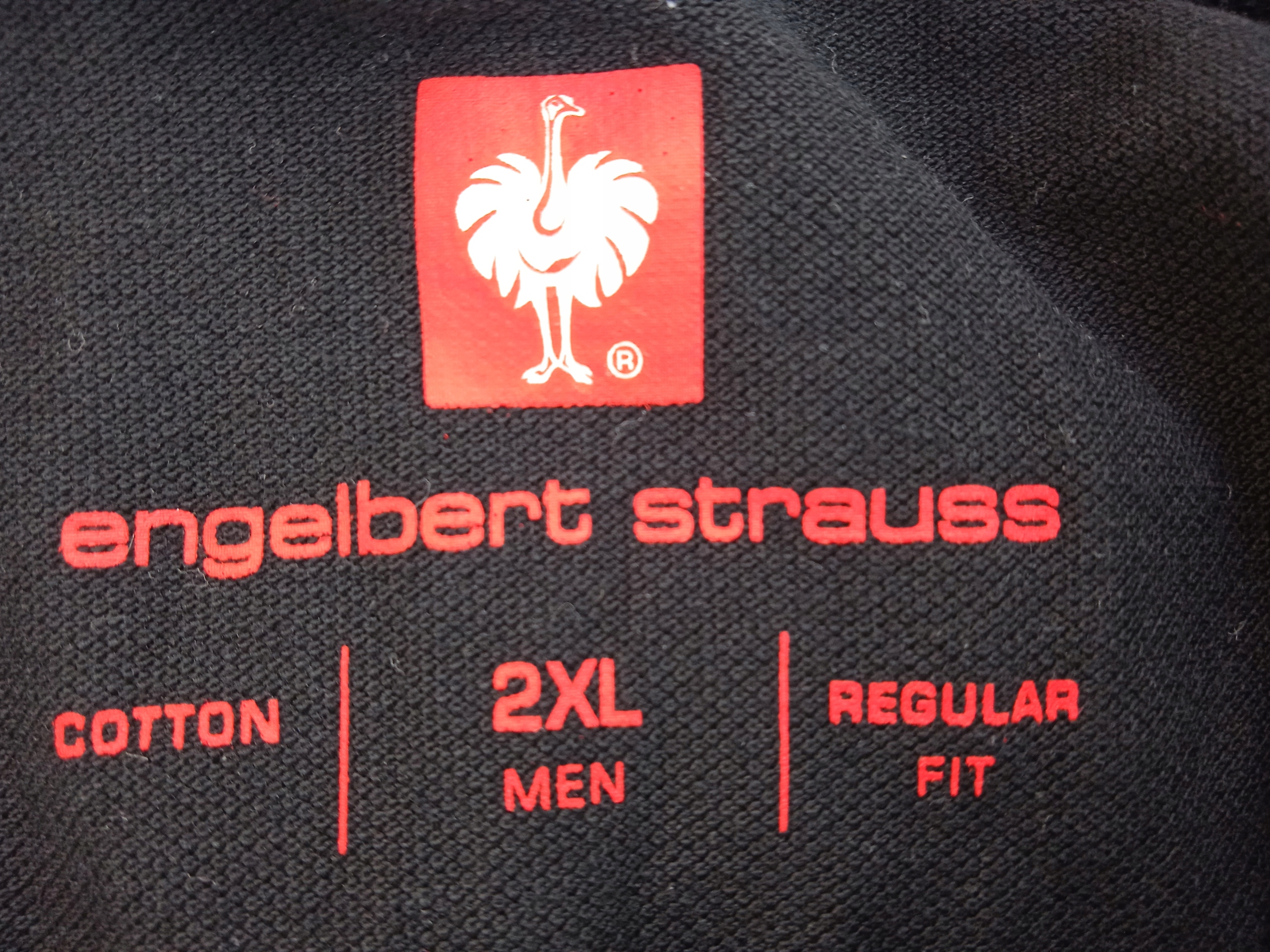 2XL ENGELBERT STRAUSS CZARNA KOSZULKA POLO T-SHIRT MĘSKI Kolor czarny