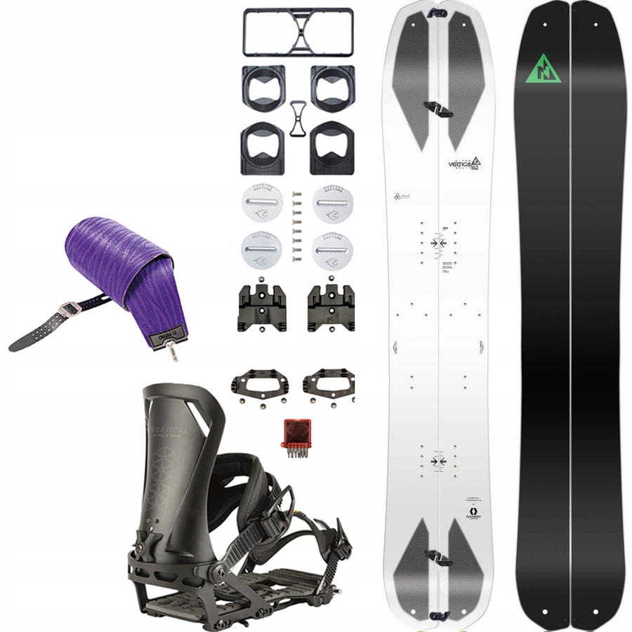 zestaw Nitro Vertical x Spark splitboard wiązania z 2240€ 158/L
