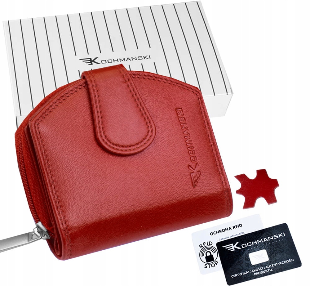 

Kochmanski portfel damski skórzany mały Rfid
