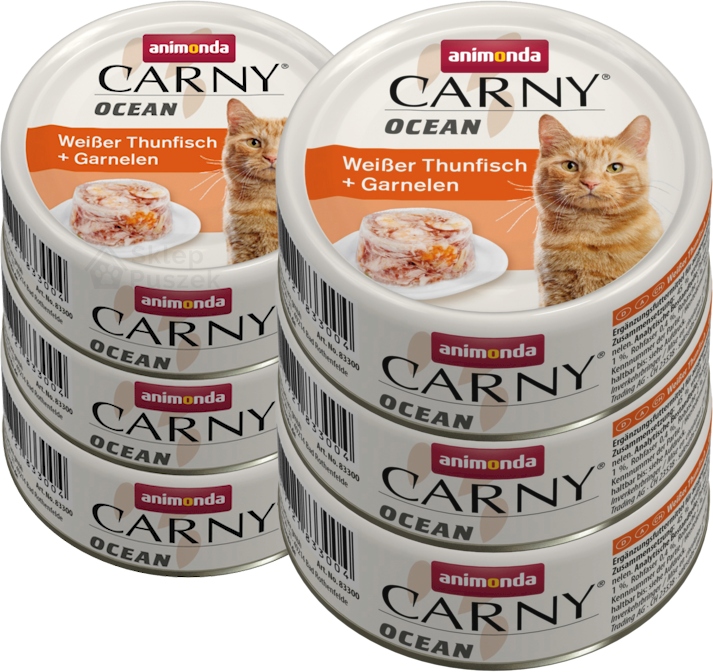 Animonda Carny Ocean konzerva Set 12x80g – Tuňák Krevety