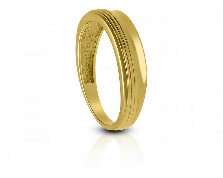 Zlatý prstýnek pro ženy, hladký, velikost 585, velikost 13