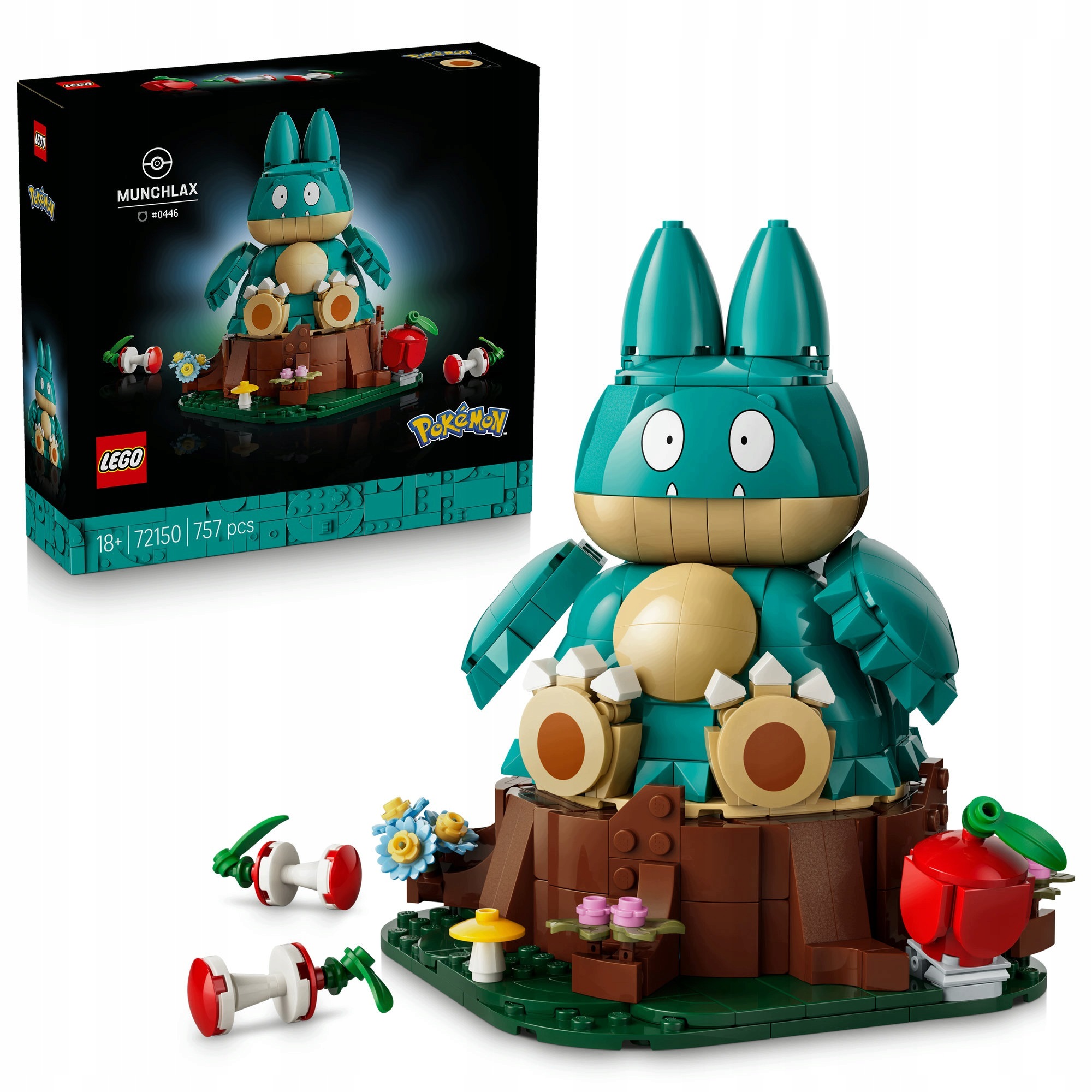 Lego 72150 Pokémon Munchlax Sběratelský Model 757 el. Figurka Pokémona