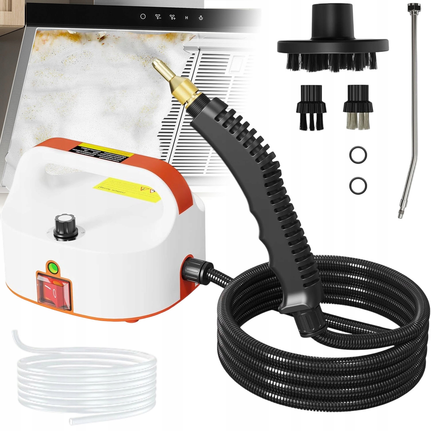 Parní čistič 2500W 4.5 bar do kuchyně Koupelna Pohovka na koberce 7 doplňků