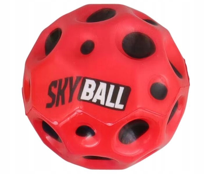 Piłka piłeczka odbijająca się meteor Sky Ball czerwona 14772309405 