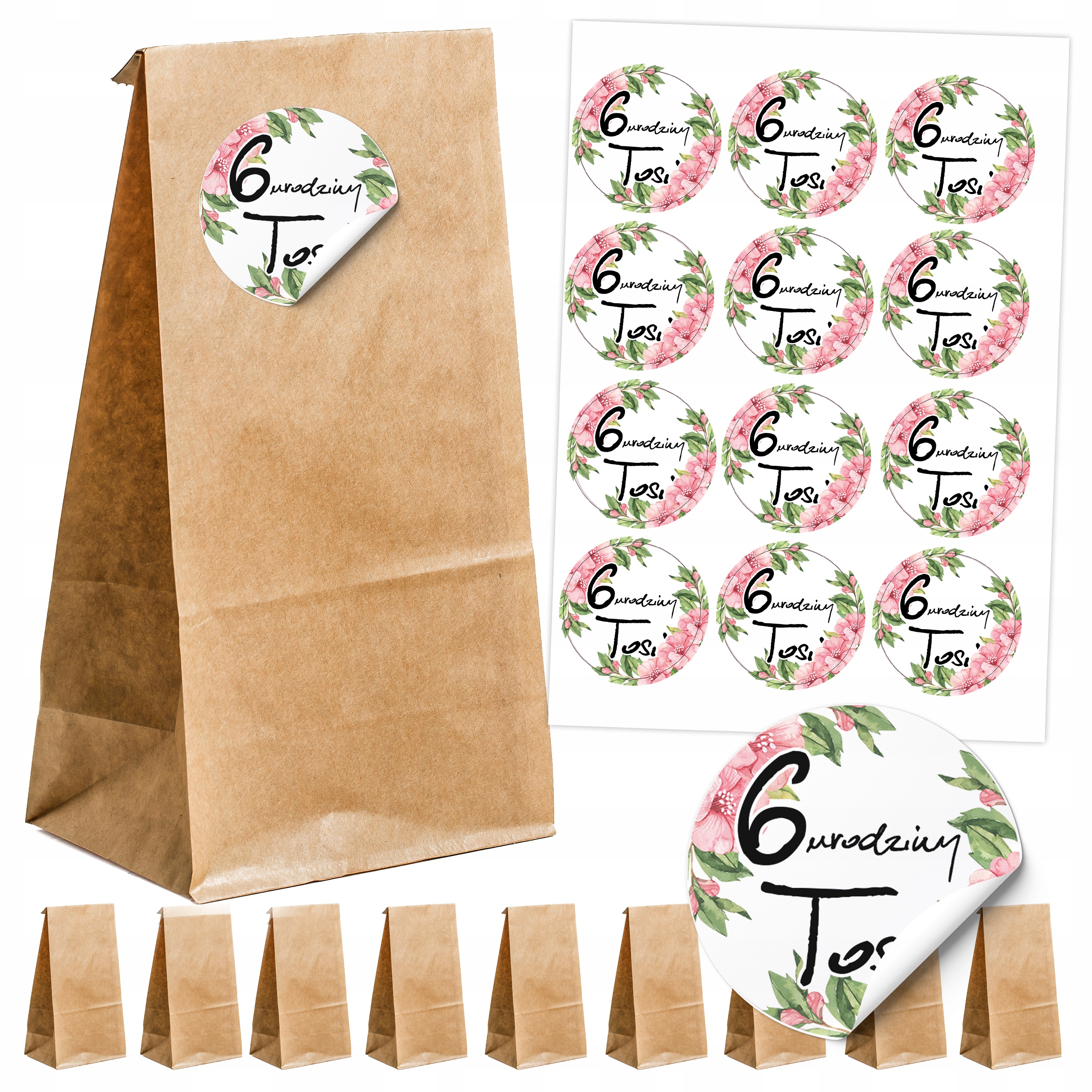 

Torebki słodycze cukierki Imię Dziecka