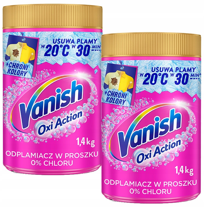 Levně Vanish Oxi Action Odstraňovač skvrn v prášku pro barvu 0% chlóru 2,8 kg