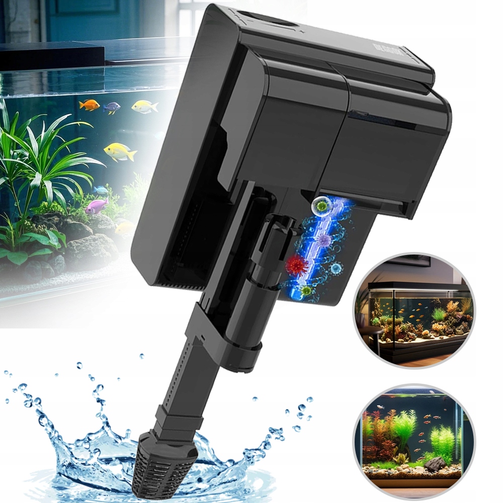 Vnější Filtr Do Akvárií, Profesionální Filtr Do Akvária 450 L/h S Uv Zářením