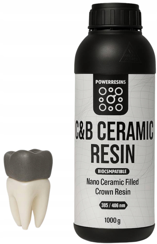 Uv živica PowerResins C&b Ceramic A1 1 kg 1 l pre 3D tlačiareň, Odolná