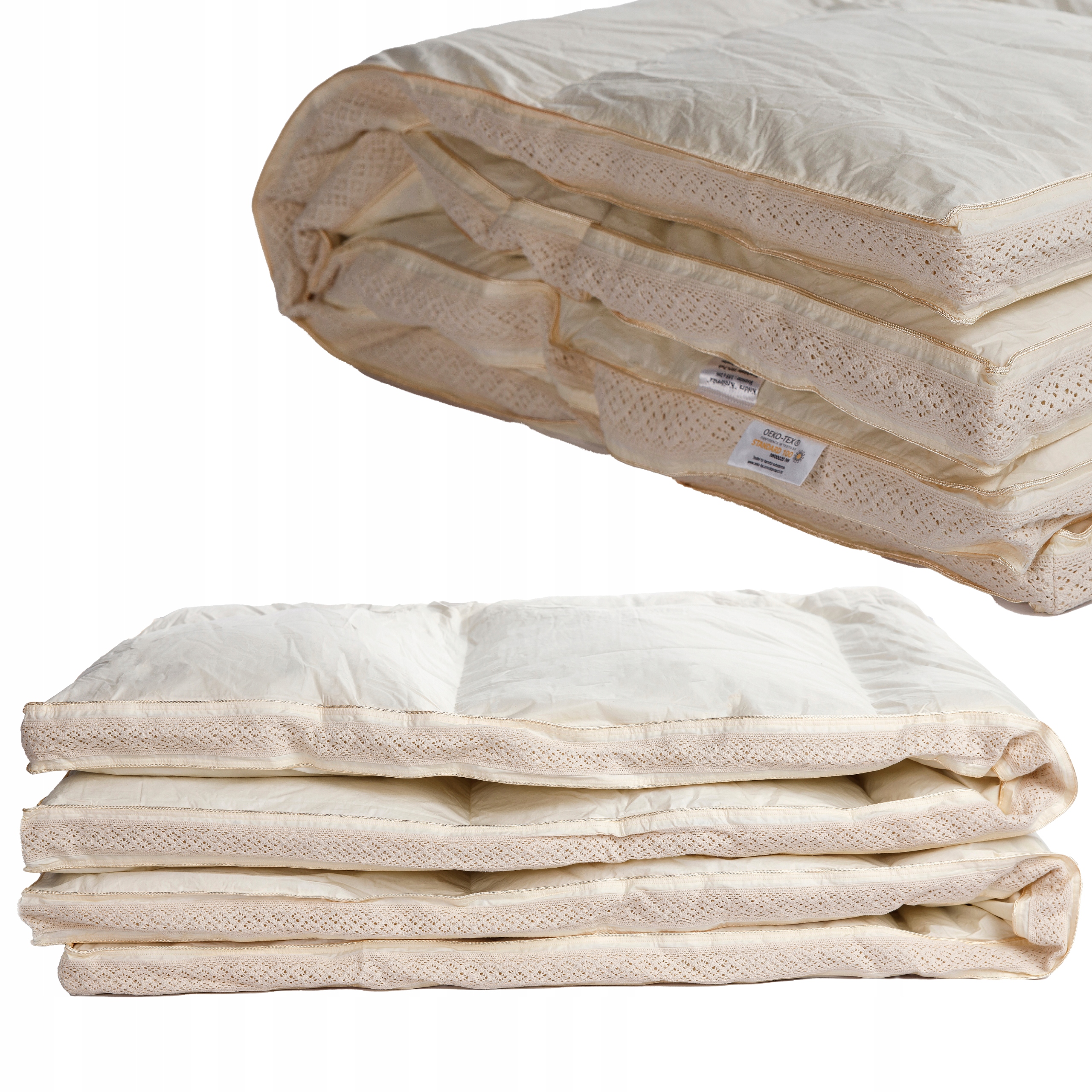 Páperová Prikrývka Premium 160x200 Teplá Priedušná 100 % Bavlna Husí páperie