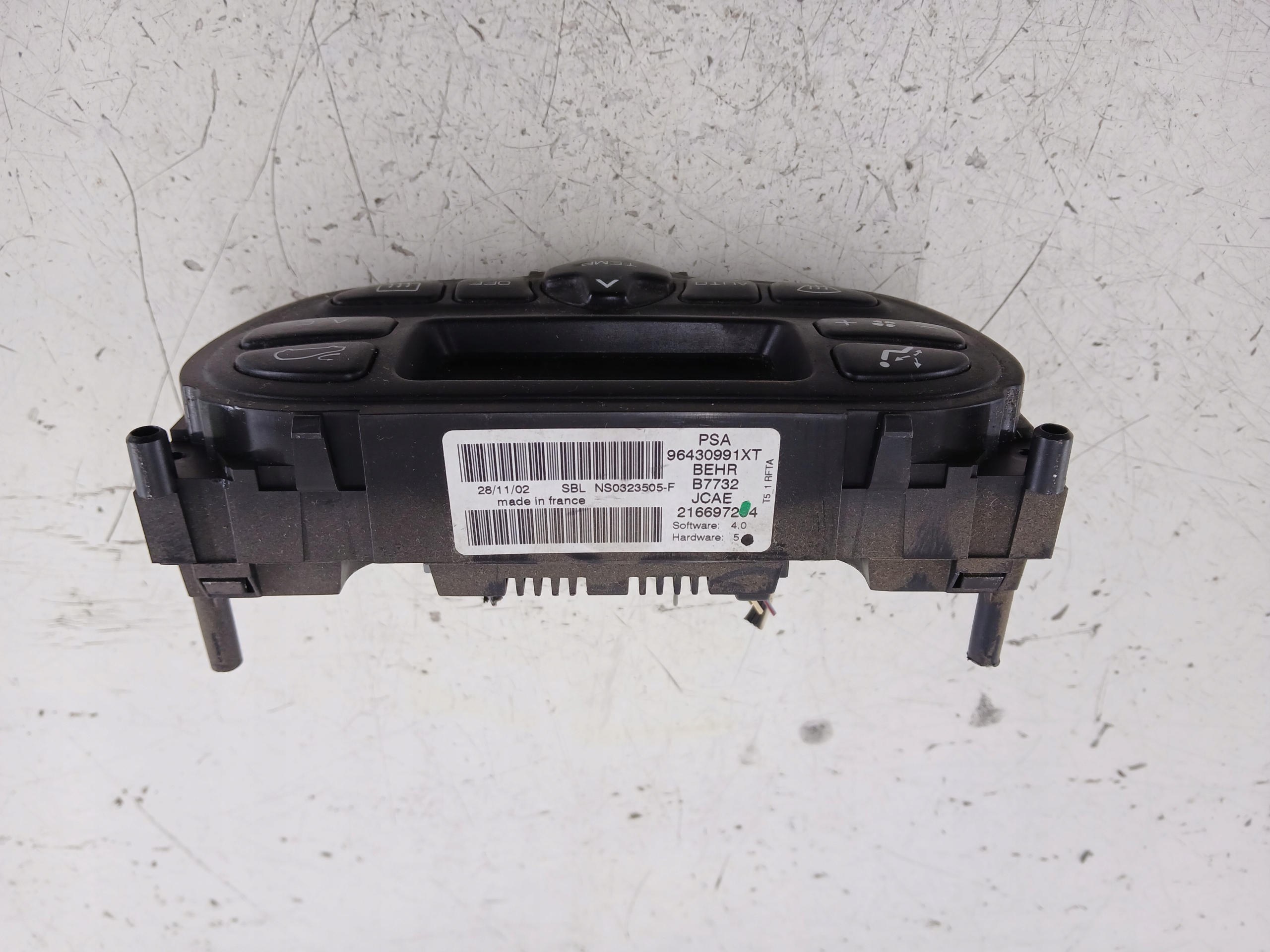 PEUGEOT 307 PANEL klimatizaci 96430991XT