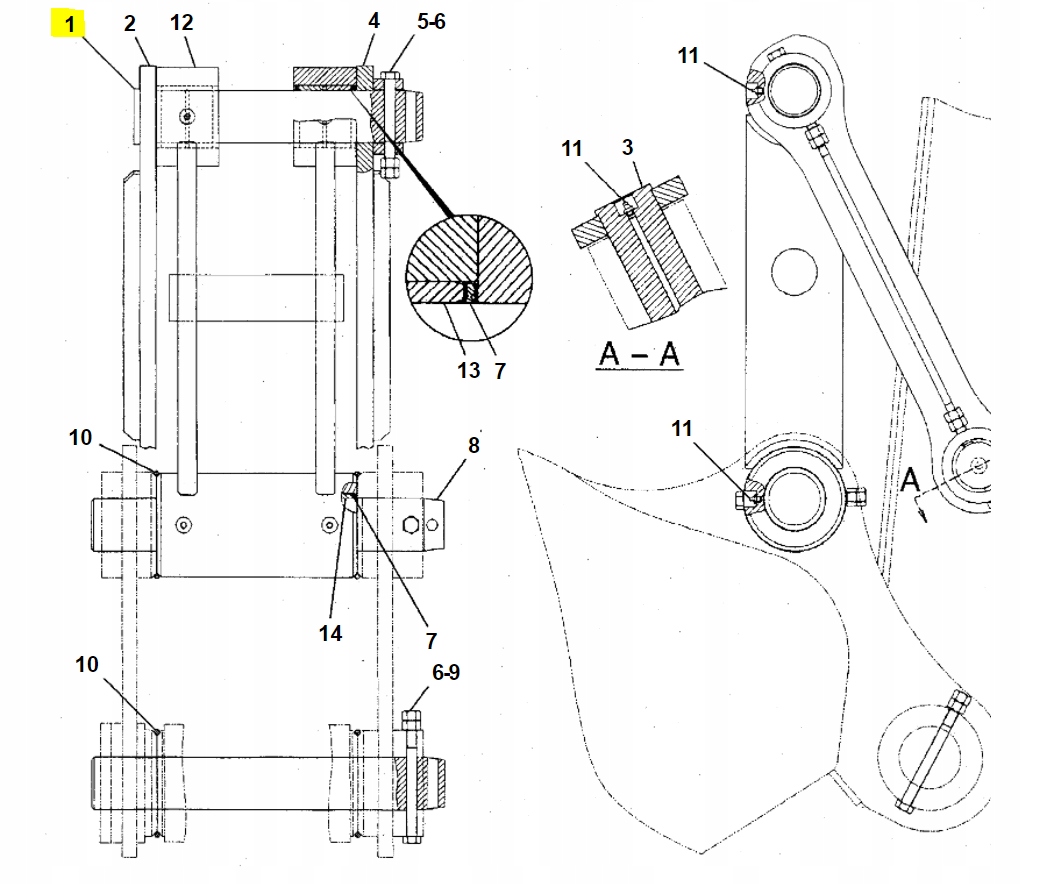 SWORZEN LACZNIKA LYZKI CAT KOPARKA Machine type Excavator