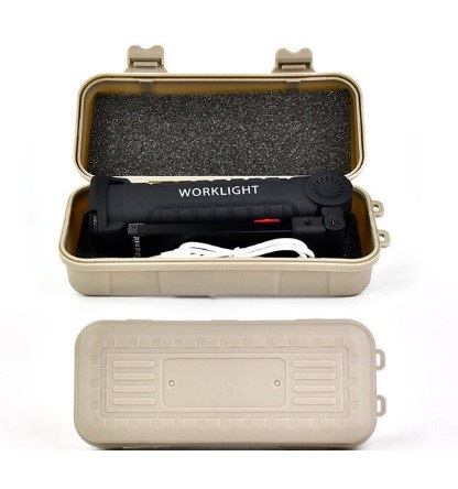 DUŻA LAMPA LATARKA WARSZTATOWA LED COB MAGNES USB Marka inna