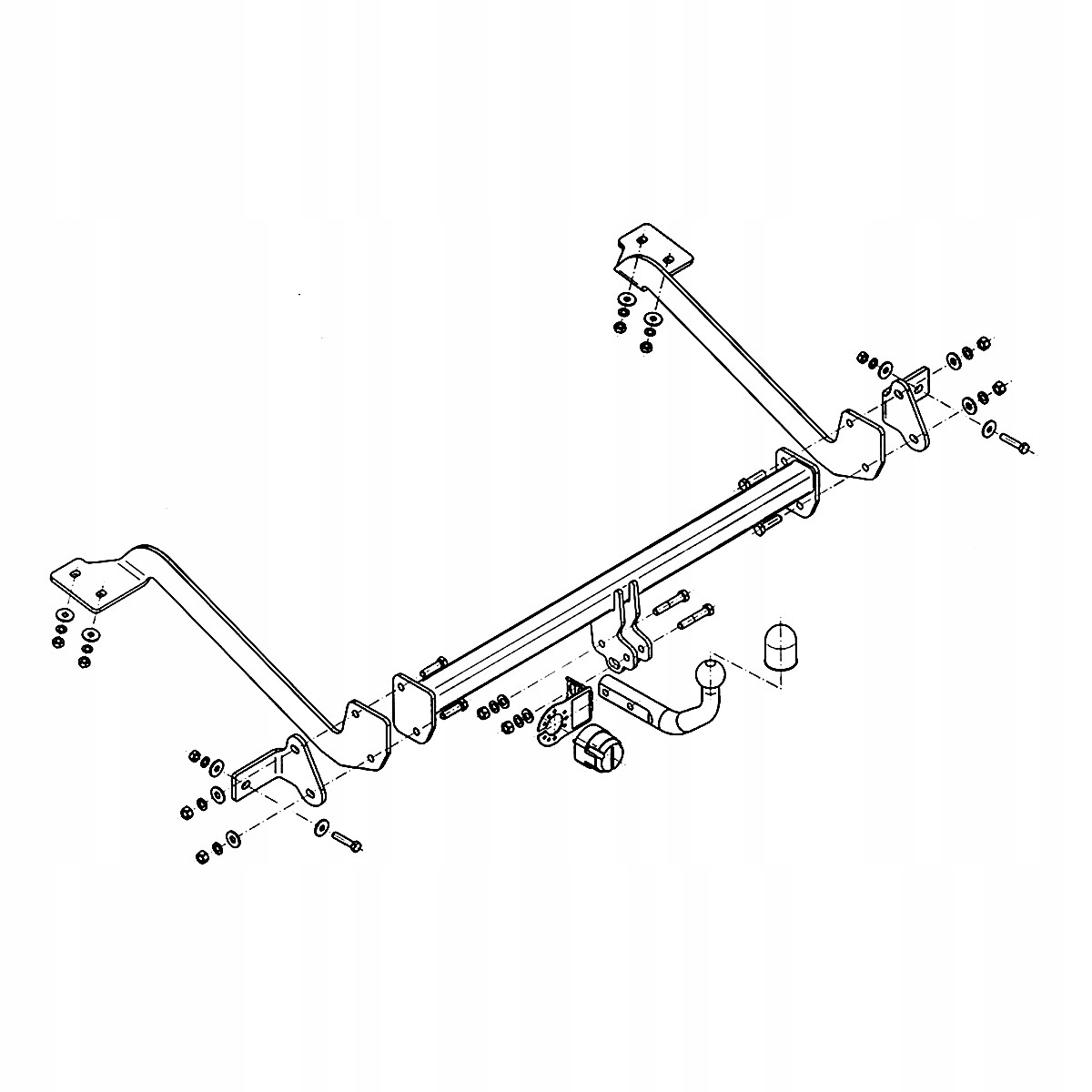 Hak holowniczy do Peugeot Partner 2 II Kombivan 08-18 MODUŁ WIĄZKA 13 PIN Producent Steinhof