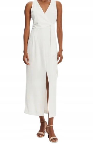 Patrizia Pepe Šaty večerní 2A2887/A411-W146 Bílá Regular Fit 40