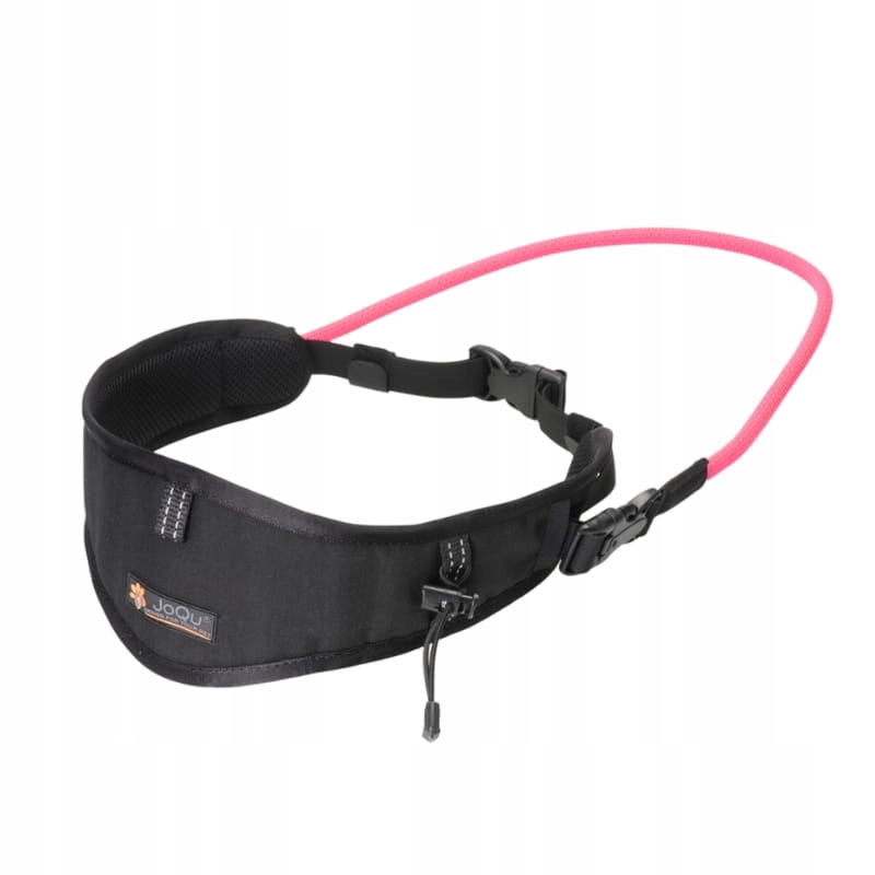 Běžecký pás JoQu Canicross Belt Black Pink S/m