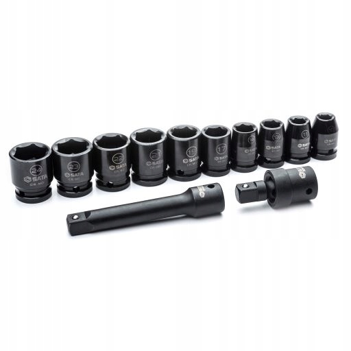 ZESTAW NASADEK UDAROWYCH 1/2" 10-24MM SATA Kod producenta GL09009