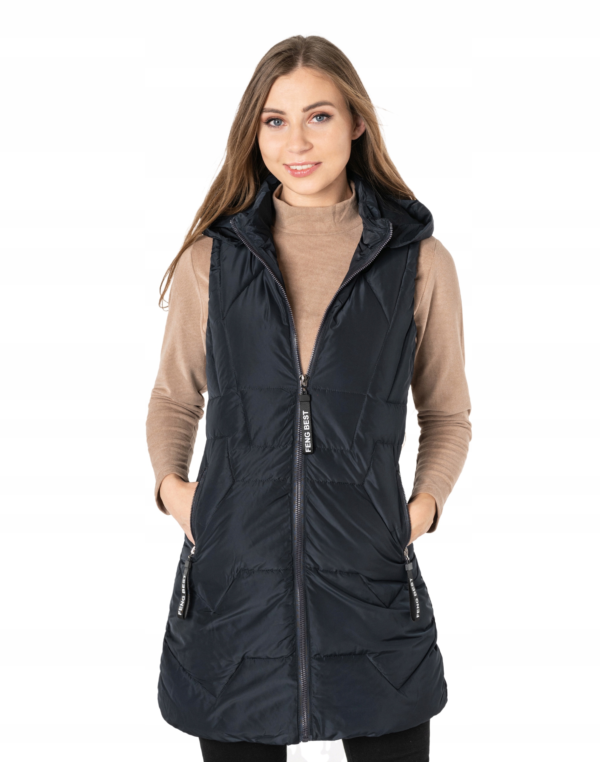 

Długa Kamizelka Damska Puchowa Pikowana J209-2 XL