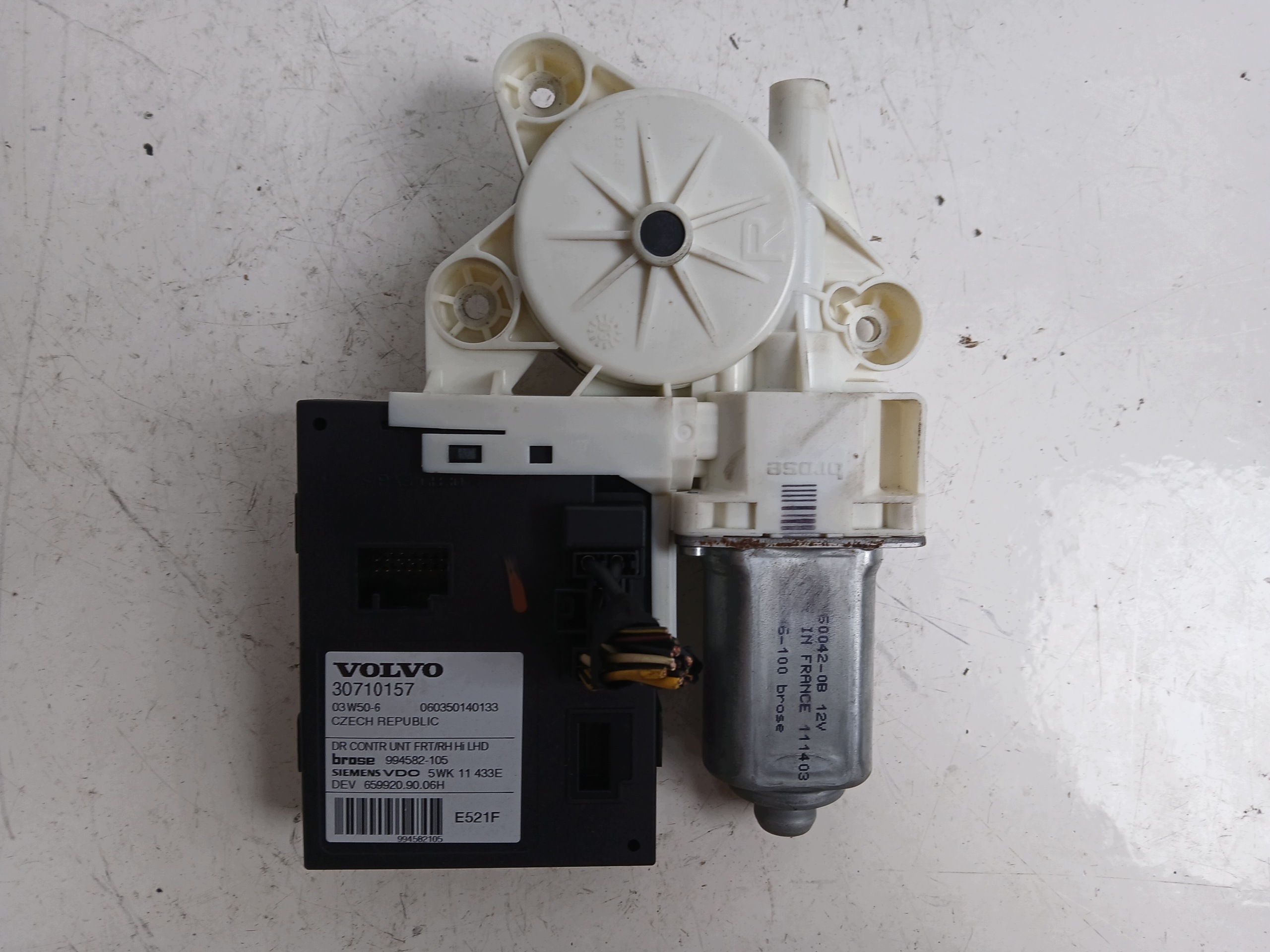VOLVO V50 S40 II mini motor windows right front 30710157