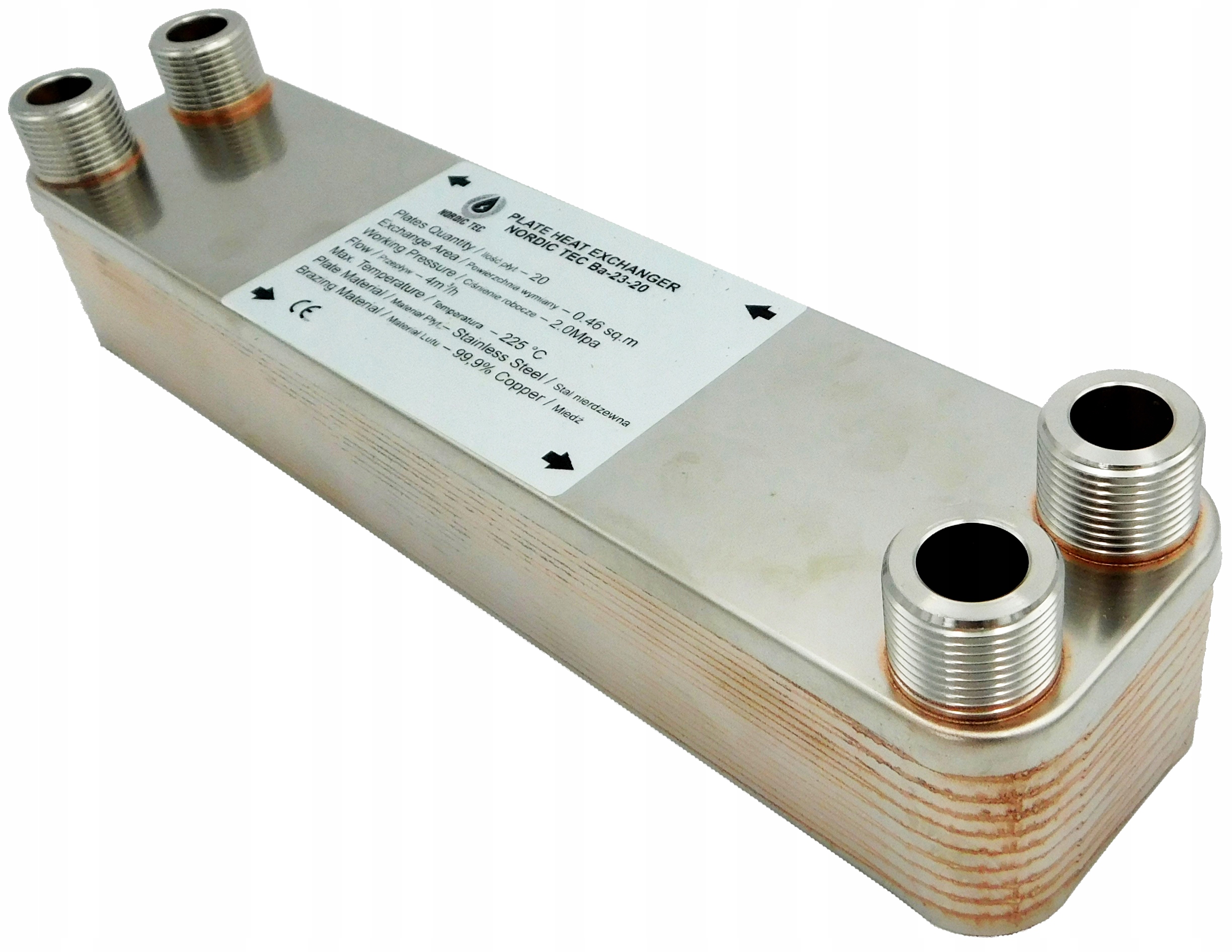 Výměník tepla Nordic Tec 20 deskový 110 kW 5/4