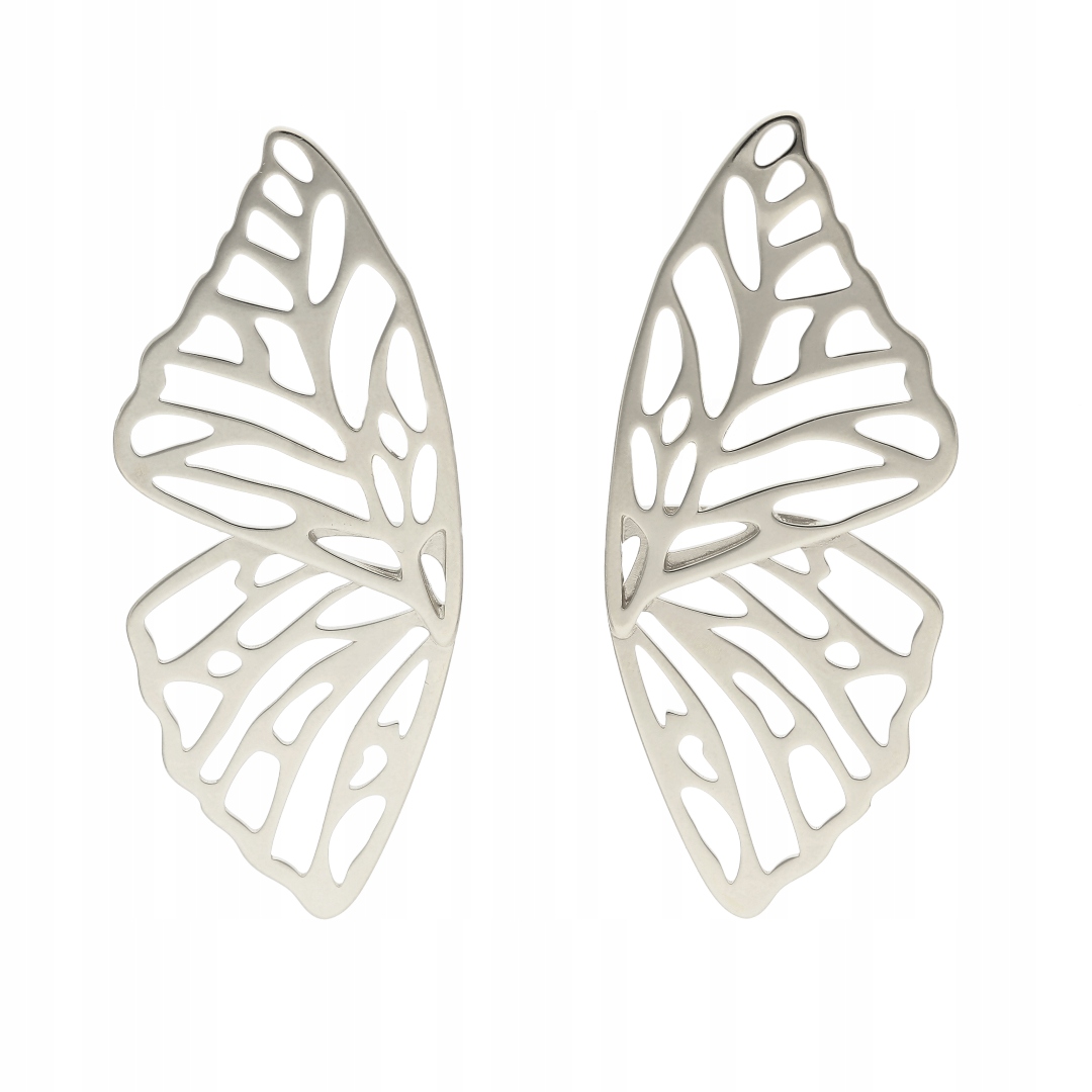 Náušnice motýli stříbro rhodiované