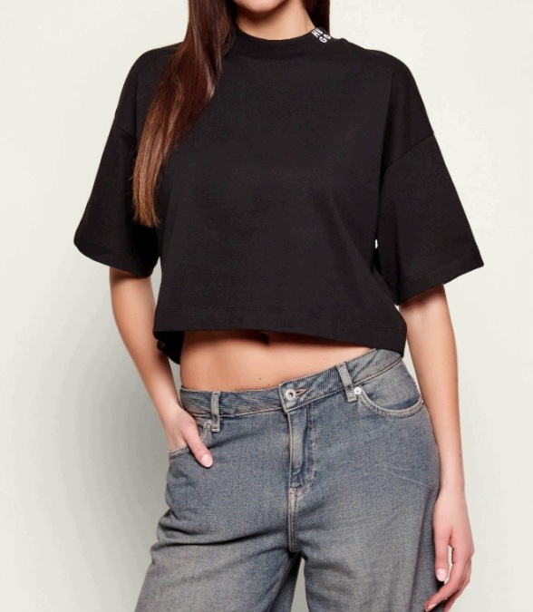 Hugo Tričko Damelody Cropped Fit Xs