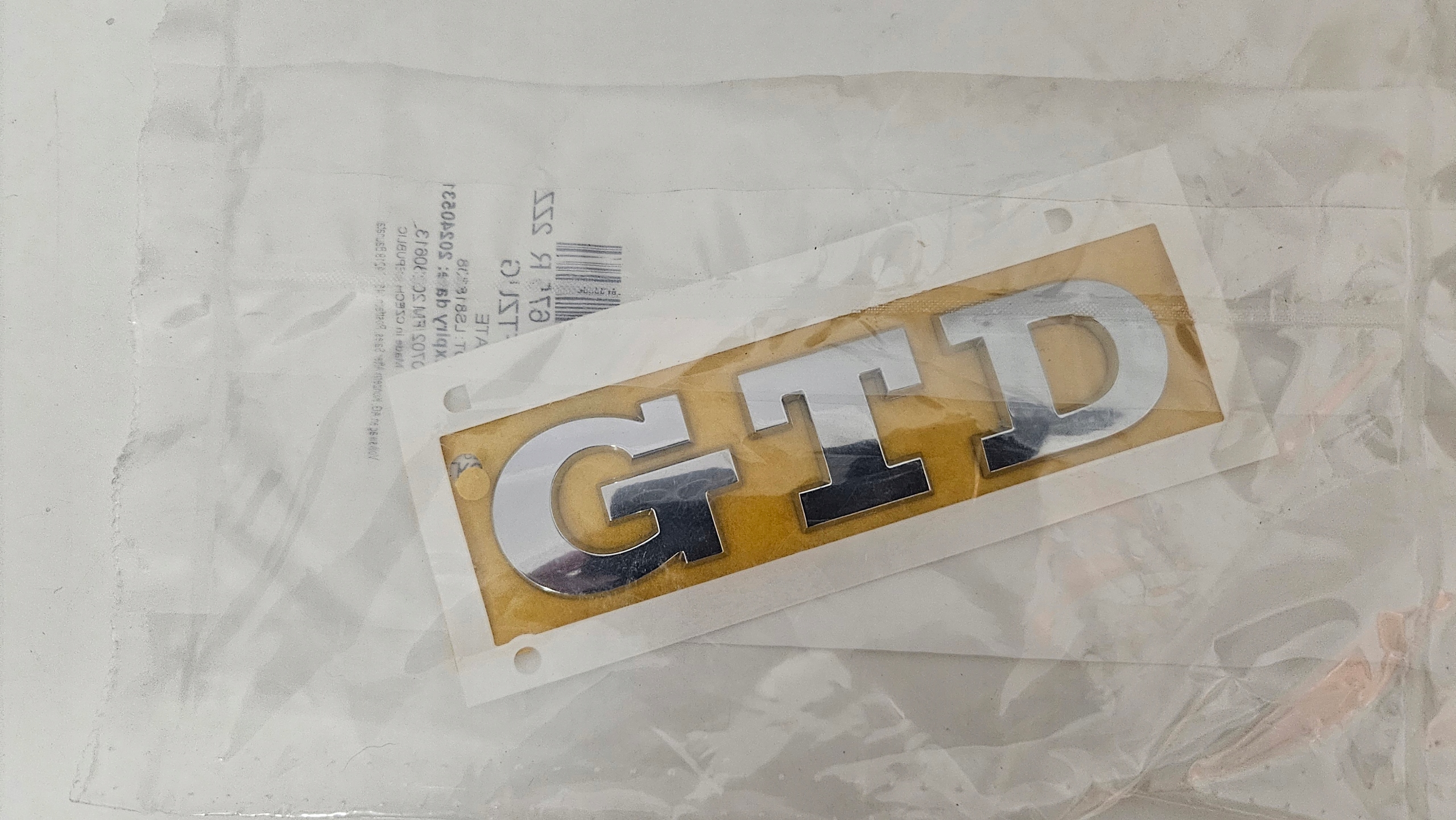 Vw Golf Gtd Emblém Zadná Časť 5G0853675R