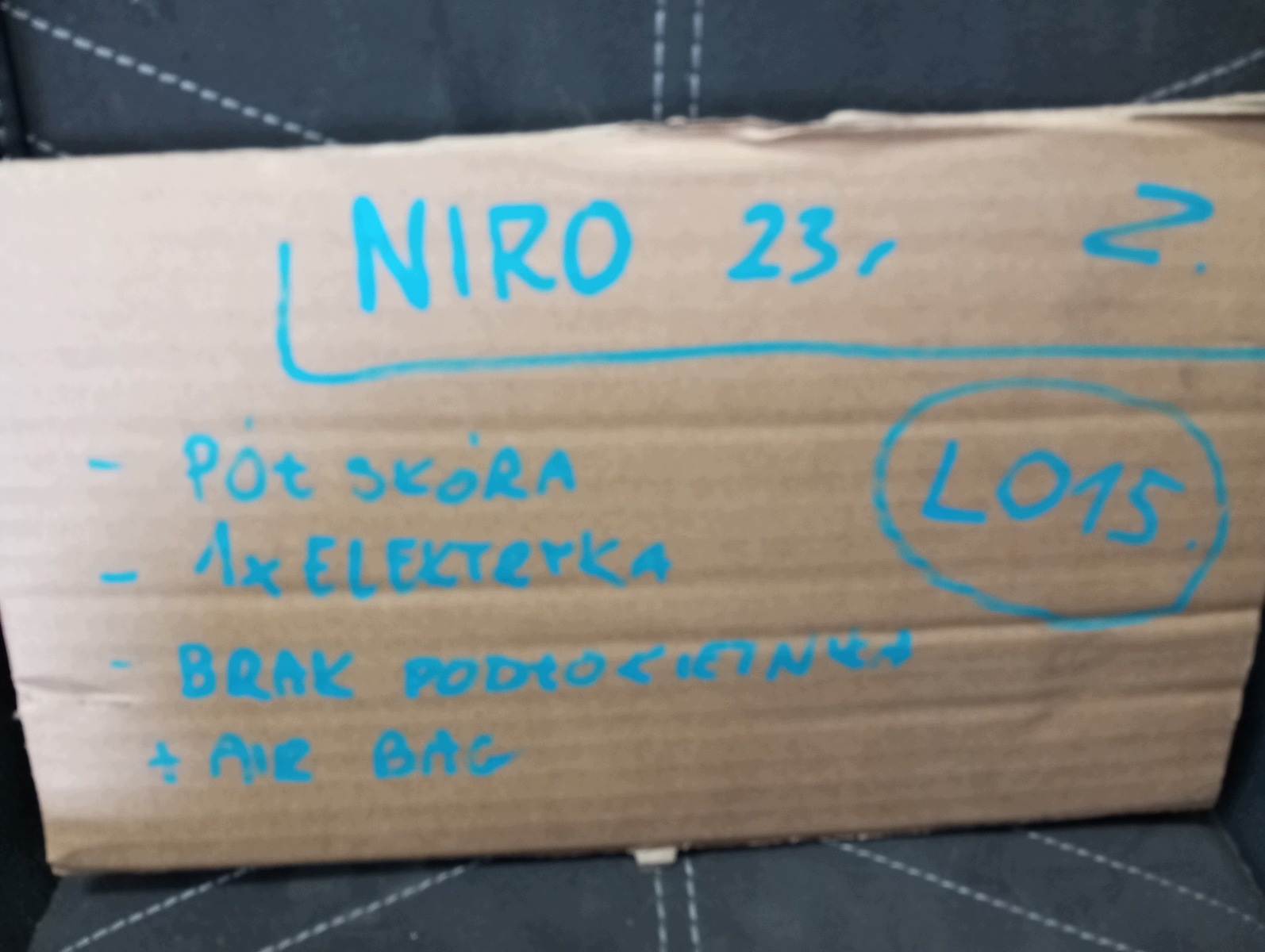seats upholstery pol leather KIA NIRO II 23r