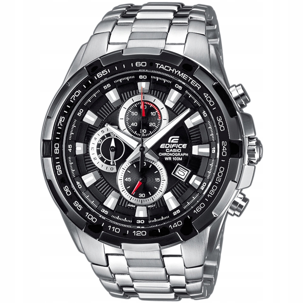 Casio Edifice EF-539D-1AVEF stříbrné hodinky, vodotěsnost 100m