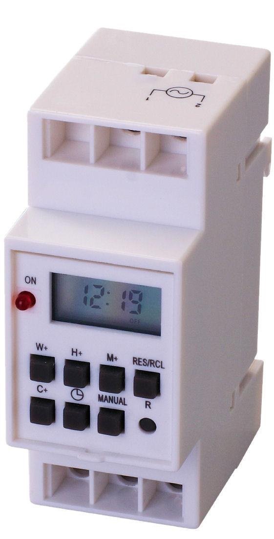 

Programator czasowy cyfrowy 16A 7-dniowy EPC7D