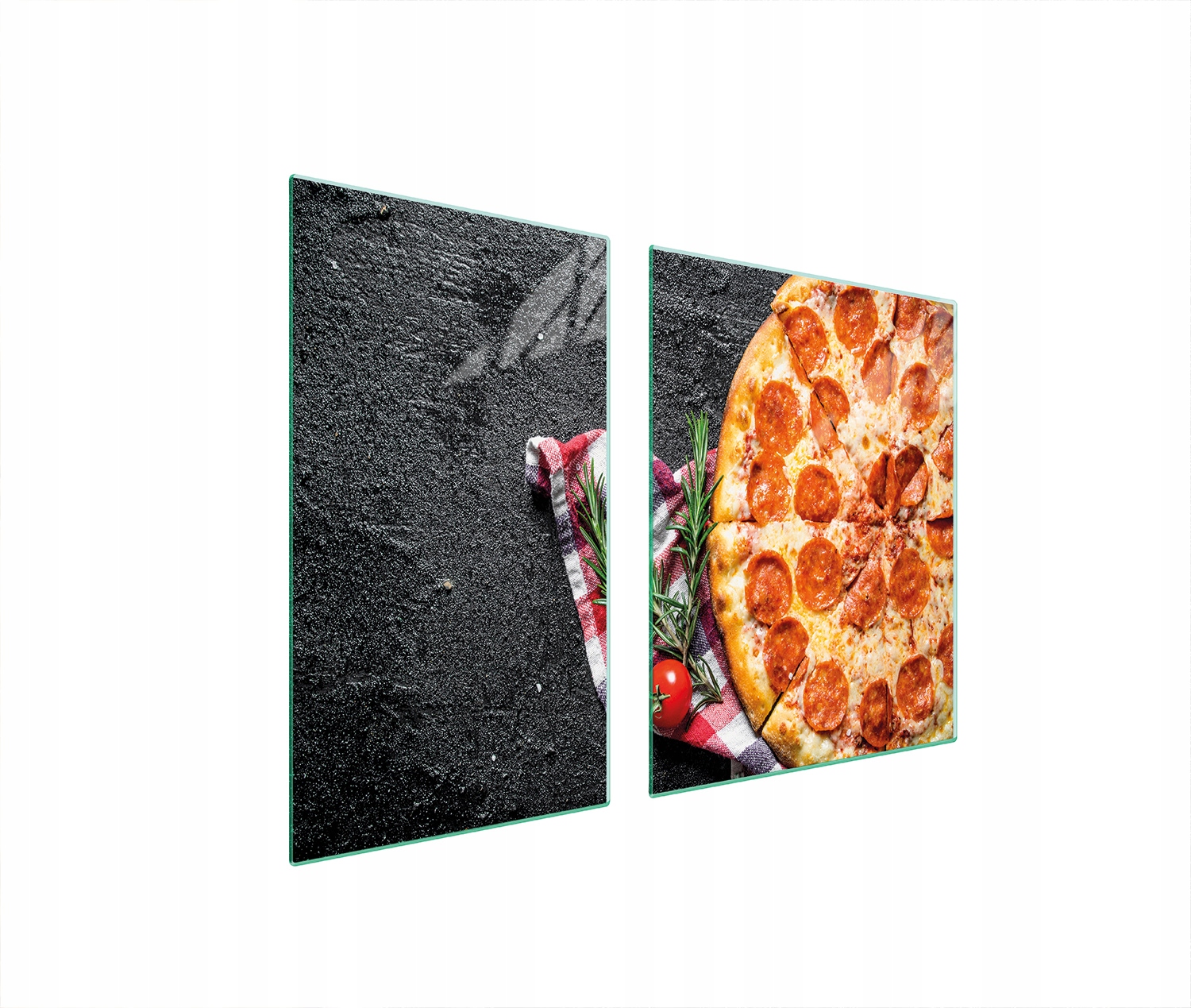 Skleněná Deska A Krájecí Deska 100x52 Pizza Tvrzené Sklo