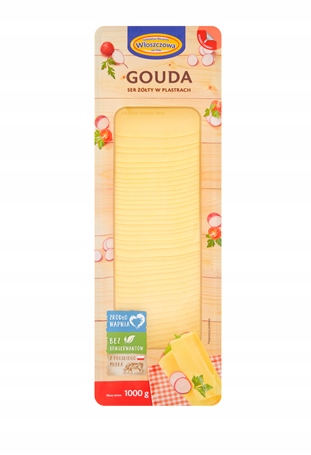 Levně Włoszczowa Gouda plátky sýra 1 kg